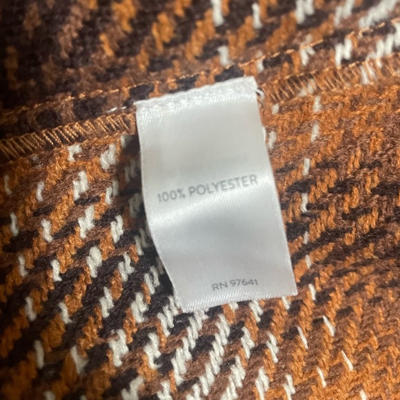 J.Jill Brushed Flannel Evermore Shacket Jacket Women’s 2X Butternut Plaid Cozy - Picture 5 of 9